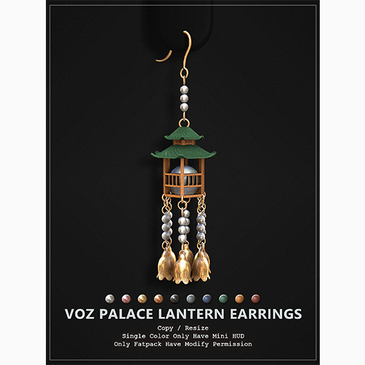 [VOZ] Palace Lantern Earrings (Fatpack)