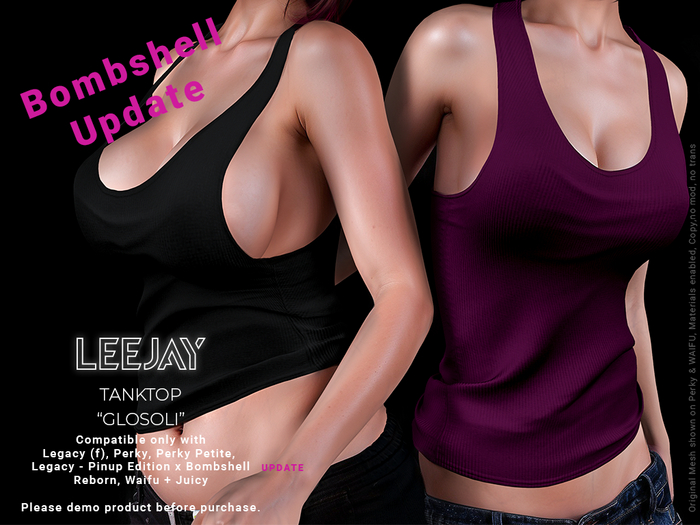Tanktop - .Leejay.  "Glosoli" Fatpack UPDATED