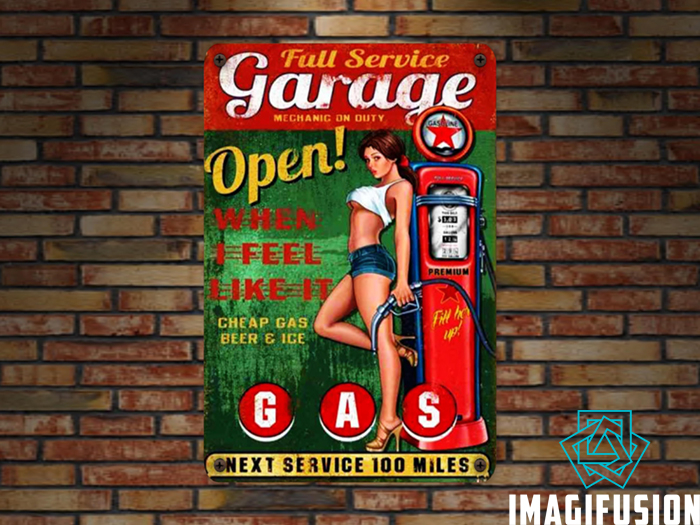 *Vintage Metal Sign -  Full Service Garage*