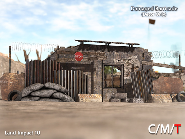 "Killer's" Damaged Barricade (Decor Only)