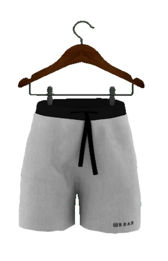 WHITE CANVAS SHORTS