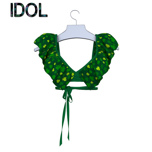 St Patricks Day Wrap Blouse
