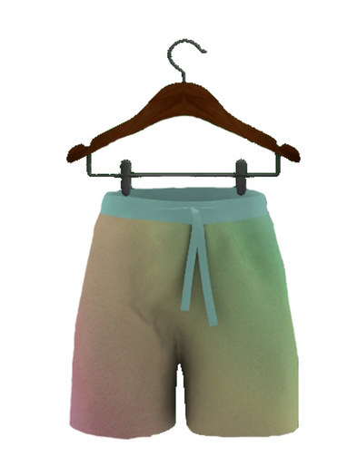 FADED RAINBOW SHORTS
