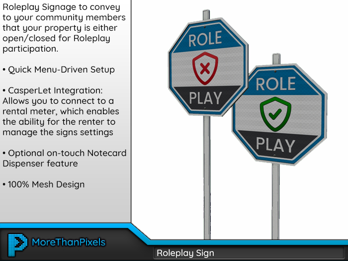 MoreThanPixels: Roleplay Sign