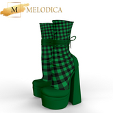 Plaid St Patricks Day Meow Shoes
