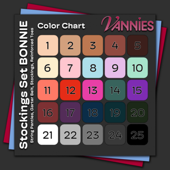 Second Life Marketplace - VANNIES (REBORN) BOM Stockings Set Bonnie FATPACK
