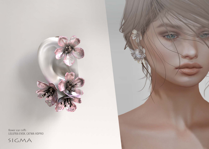 SIGMA Flower ear cuffs 