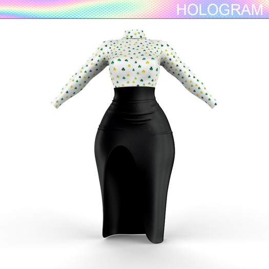 White St Patricks Shape Fit Dress