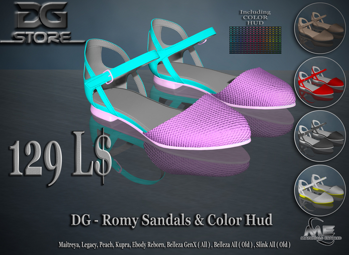DG - Romy Sandals & Color Hud - Unpacker
