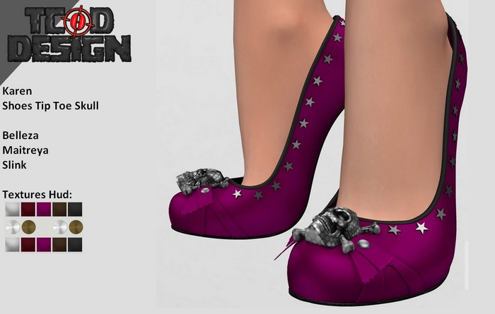 Shoes Tip Toe Skull ~ Karen [ADD ME]. DEMO