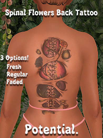 Potential // Spinal Flowers Tattoo