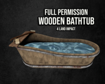 Wooden Bathtub - Full Perm - For Builders