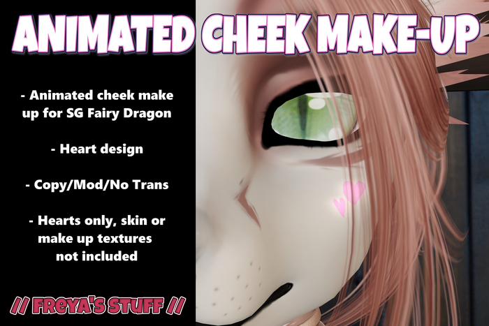 SG FAIRY DRAGON CHEEK ANIMATED HEARTS MAKEUP // FREYA'S STUFF // 