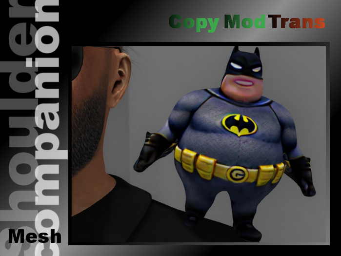 Chubby bat hero (shoulder companion)