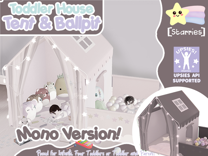 [Starries] Toddler House Tent with Ballpit - Monos