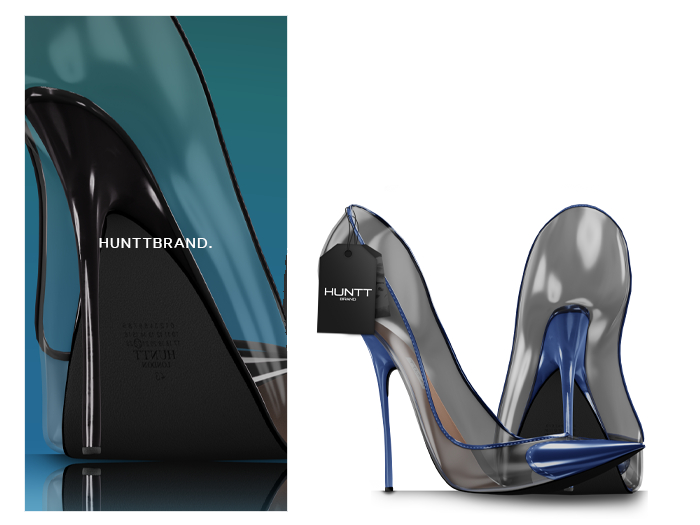 [HUNTT] - Alaia PVC Pump - Blue