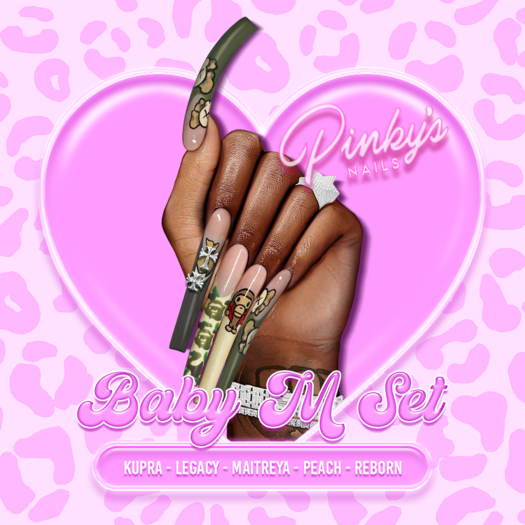 !! Pinky's Nails !! Baby M Set ' Coffin