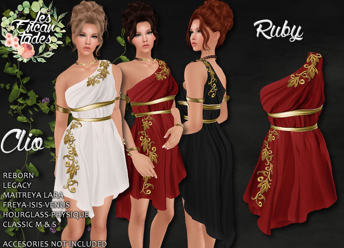*LE* Clio Ruby - Greek / Roman Toga