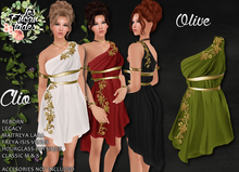 *LE* Clio Olive - Greek / Roman Toga