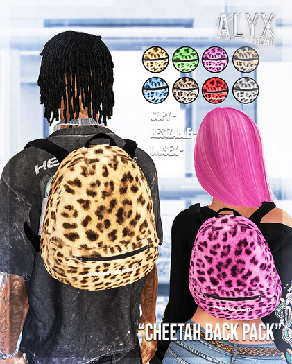 ALYX. Cheetah Back Pack (Fat-Pack)
