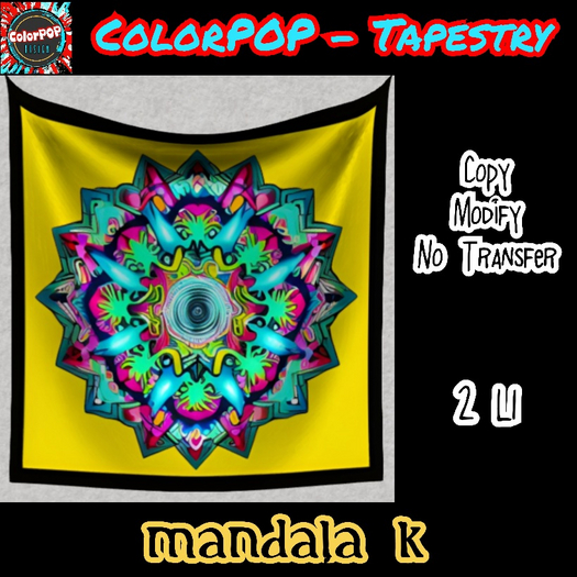 ColorPOP - Tapestry - Mandala K