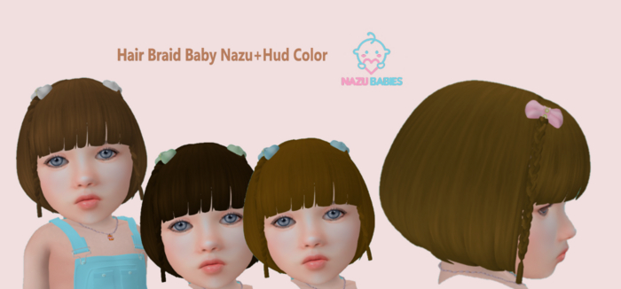 Hair Braid Baby Nazu+Hud Color