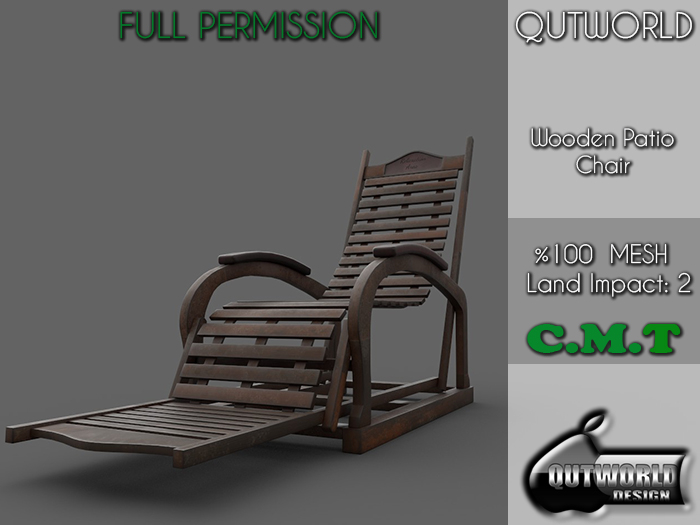 .::QUTWORLD Wooden Patio Chair::.FP 