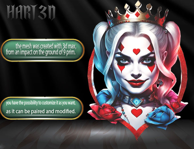 Hart3d - 100% MESH  ARLEY QUEEN