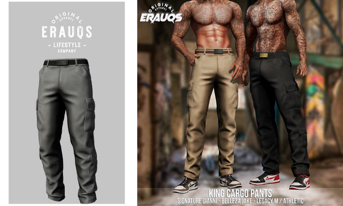 [ ERAUQS ] - King Cargo Pants - 01