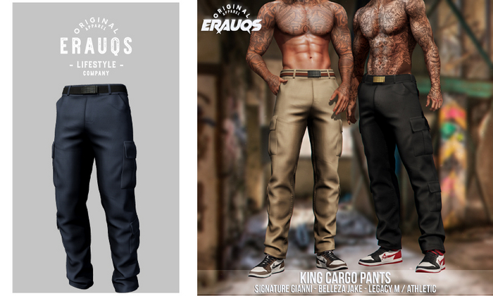 [ ERAUQS ] - King Cargo Pants - 03