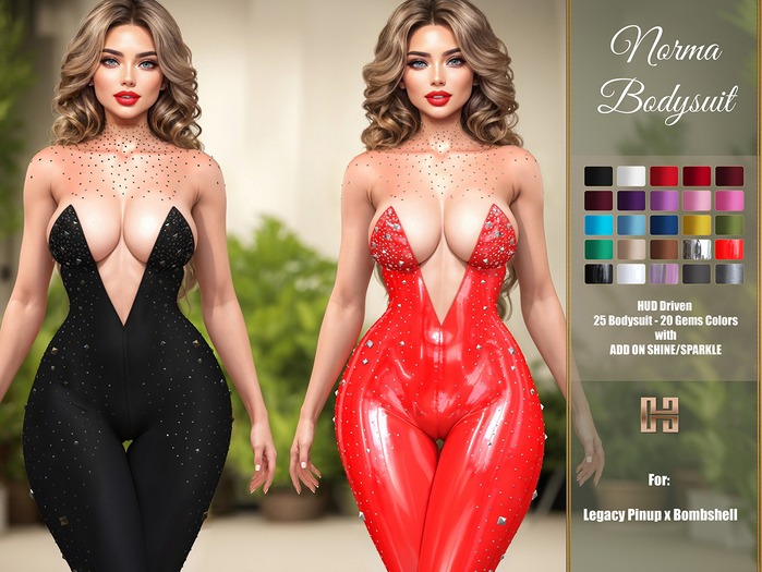 [hh] Norma Jewel Bodysuit for Legacy PinupxBombshell