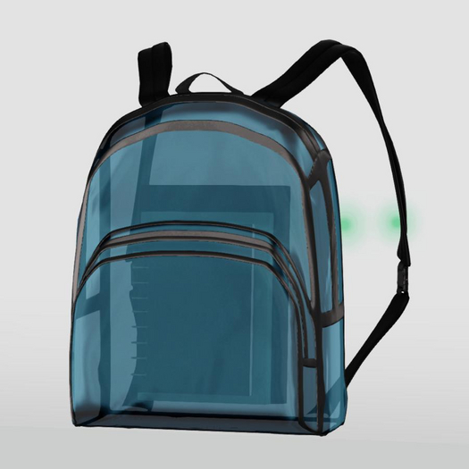 -ATTIC- Plastic Backpack Blue