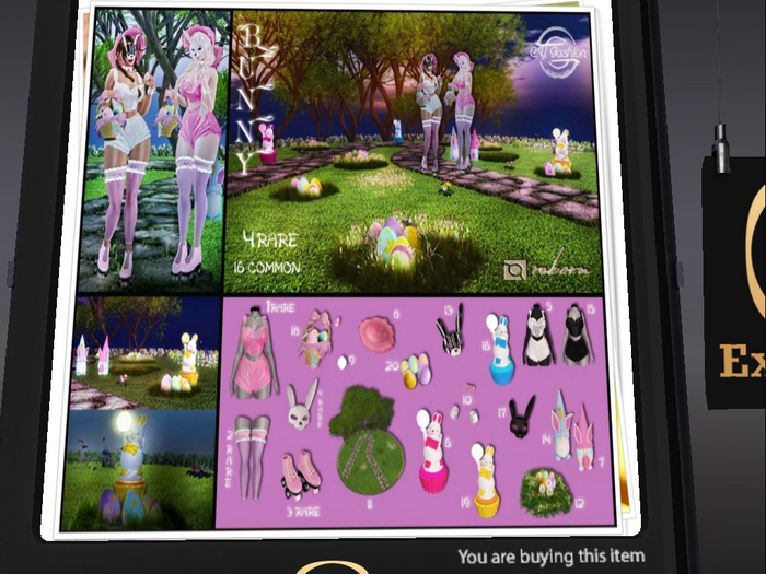 '19-[C.YFashion]*BUNNY*Easter Bunny Lights Yellow 3