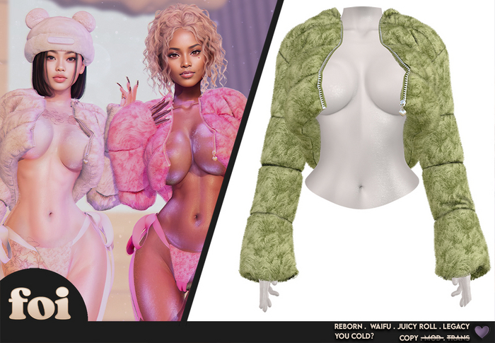 FOI - YOU COLD JACKET . GREEN