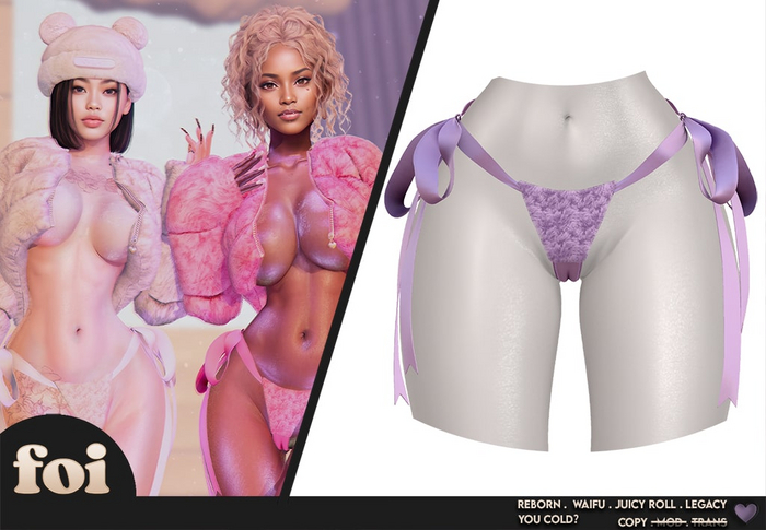 FOI - YOU COLD THONG . LILAC