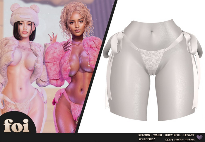 FOI - YOU COLD THONG . WHITE