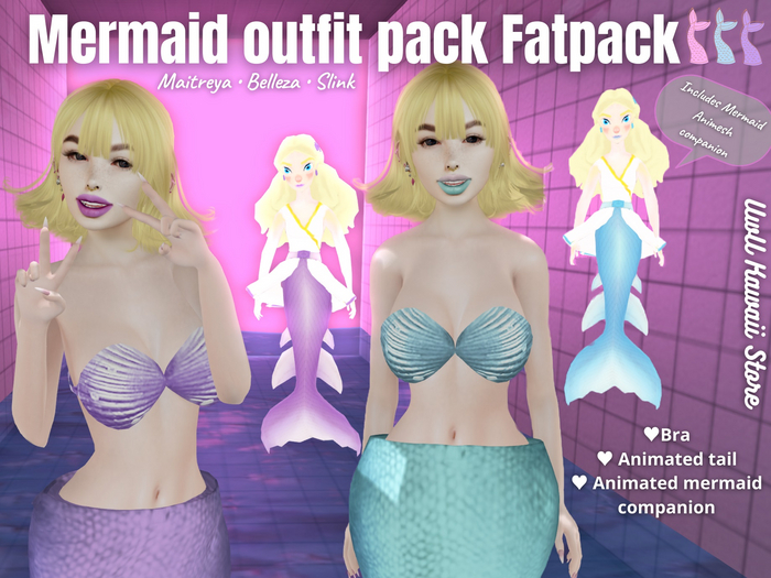 Mermaid Outfit pack fatpack- UwU Kawaii Store