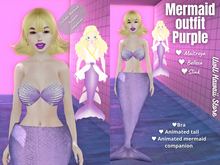 Mermaid Outfit pack purple - UwU Kawaii Store