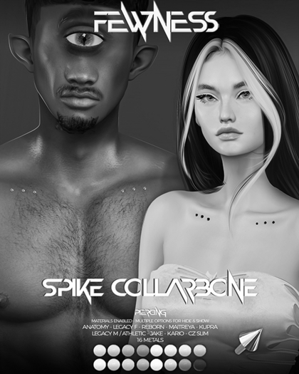 Fewness - Spike Collarbone Piercing - DEMO
