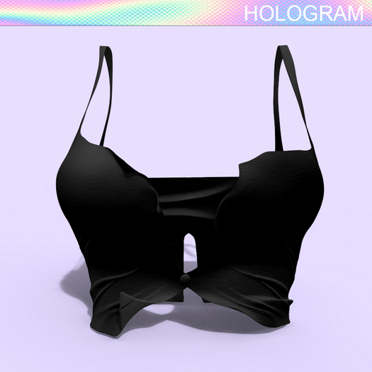 Black Flutter Top LaraX