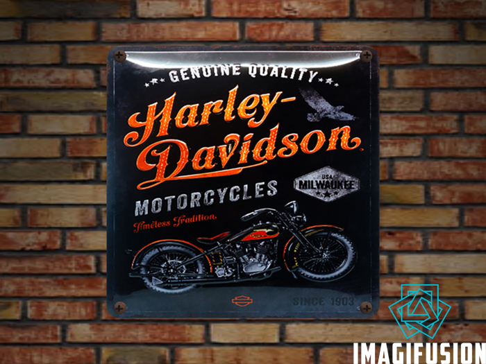 *Vintage Metal Sign - Harley Genuine Quality*
