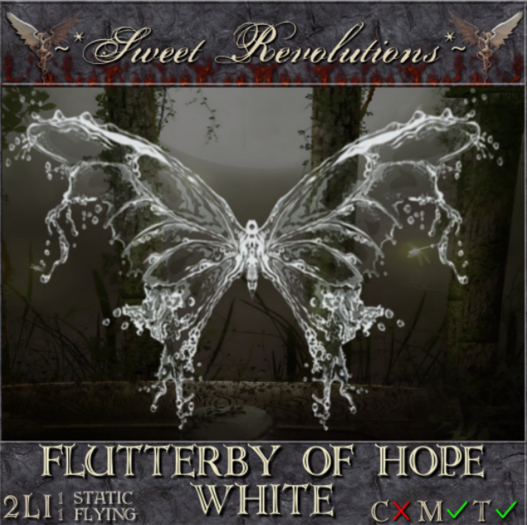 ~*SR*~ Flutterby of Hope ~ White mt