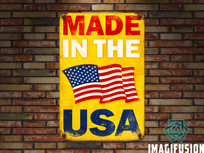 *Vintage Metal Sign - Made In The USA*