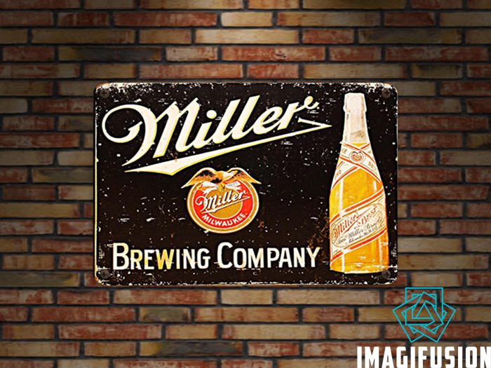 *Vintage Metal Sign - Miller*