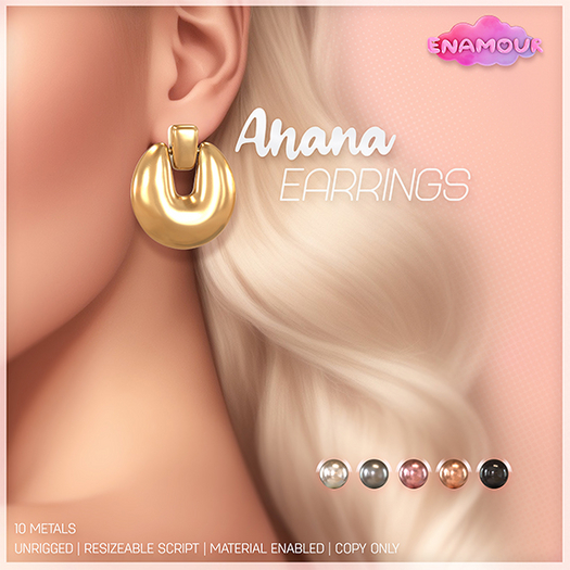 [ENAMOUR] ANANA EARRINGS [PACK2]