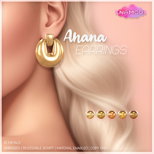 [ENAMOUR] ANANA EARRINGS [PACK1]