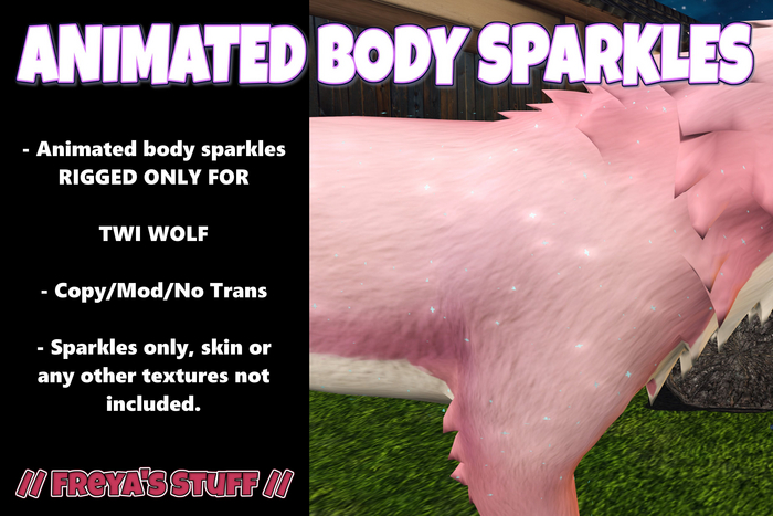 // ANIMATED BODY SPARKLES // TWI WOLF GLITTER MAKEUP // FREYA'S STUFF
