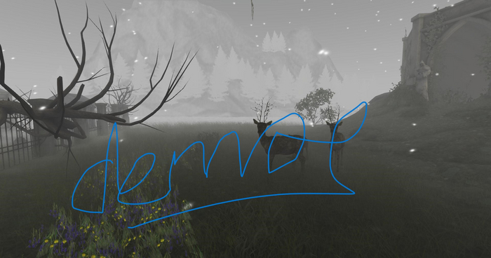 Deers in Haze +picture+info+