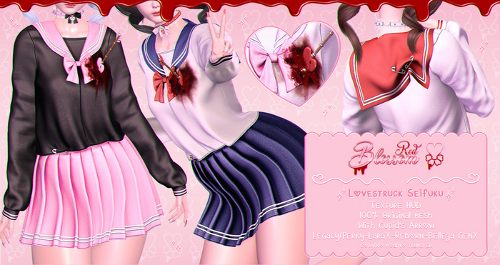 { Red Blossom } Lovestruck Seifuku { FATPACK }
