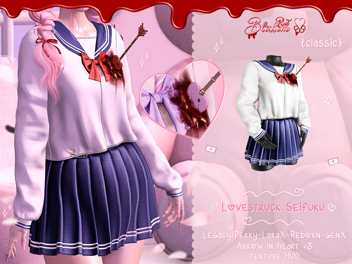 { Red Blossom } Lovestruck Seifuku { CLASSIC }